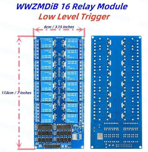 WWZMDiB 5V 16 Channel Relay Module for Arduino Raspberry Pi DIY and Other Experiments in Saudi Arabia