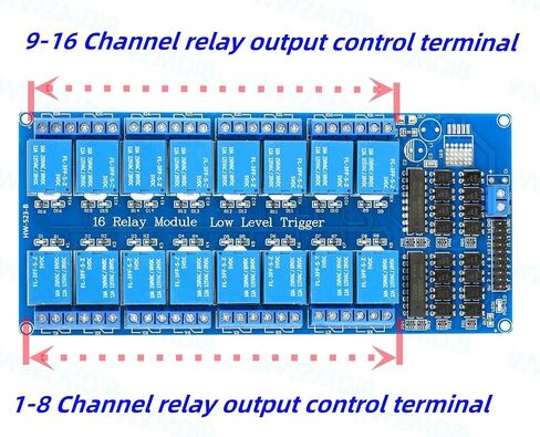WWZMDiB 5V 16 Channel Relay Module for Arduino Raspberry Pi DIY and Other Experiments in Saudi Arabia