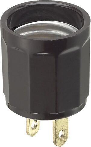 Leviton 61-W Lampholder Adapter Plug Wht, No Size, White in Saudi Arabia