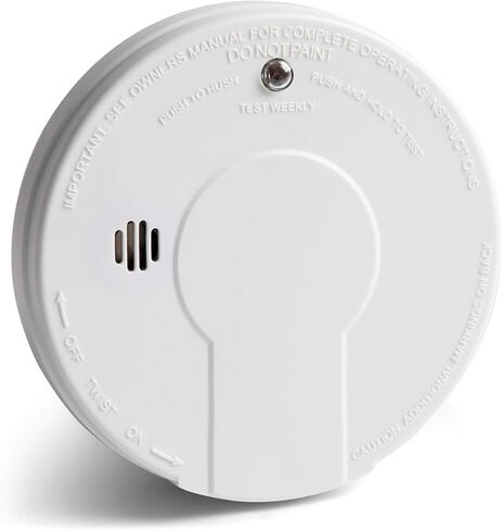 Kidde Smoke Detector, 9-Volt Battery Operated, Photoelectric Smoke Alarm, Battery Included in Saudi Arabia
