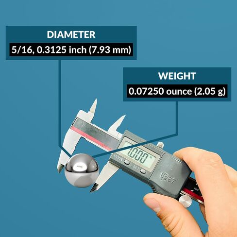 (100 قطعة) PGN - كرات محمل فولاذية كروم دقيقة مقاس 5/16 بوصة (0.3125 بوصة) G25 in Kuwait