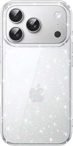 JETech Glitter Case for iPhone 17 Pro Max 6.9-Inch, Bling Sparkle Shockproof Phone Bumper Cover, Cute Sparkly for Women and Girls (Clear) in Saudi Arabia