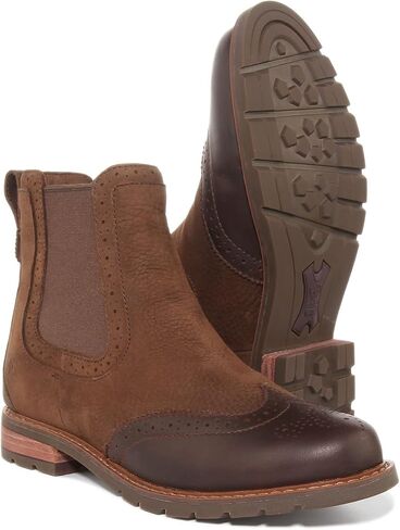 Ariat Women's Wexford Brogue Waterproof Western Boot, Chocolate Brown, 9.5 in Saudi Arabia