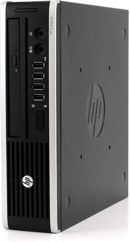 كمبيوتر مكتبي HP Elite 8300 صغير جدًا، Intel Quad Core i5، ذاكرة وصول عشوائي 16 جيجابايت، 512 جيجابايت SSD، Windows 10، لوحة مفاتيح وماوس Periphio جديد، محرك فلاش جديد 16 جيجابايت، DVD، WiFi (متجدد) in Kuwait