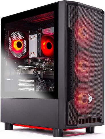 كمبيوتر سطح المكتب Skytech Gaming Shadow، Intel i5 14400F 2.5 جيجا هرتز (4.7 جيجا هرتز Turbo)، NVIDIA RTX 5060، 1 تيرابايت Gen4 NVMe SSD، 16 جيجابايت DDR5 RAM 5200، 650 واط Gold PSU، Wi-Fi، Win 11 in Saudi Arabia