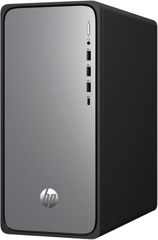 كمبيوتر مكتبي HP OmniDesk، معالج Intel Core i5-14400 (10-Core)، ذاكرة الوصول العشوائي 32 جيجابايت، 1 تيرابايت SSD، USB أسود سلكي KB & M، wif6، بلوتوث 5.4، Windows 11 Home، Meteor Silver (2025) in Kuwait