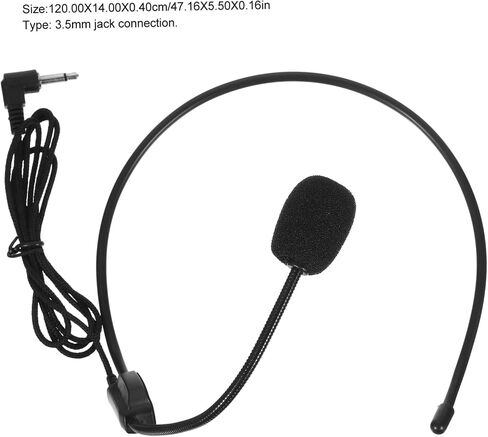 Angoily Microphone Headset Headphone Mic for Flexible Headset Microphone for Speaking Stage Performance in Saudi Arabia