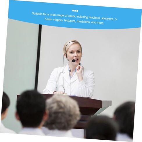 Angoily Microphone Headset Headphone Mic for Flexible Headset Microphone for Speaking Stage Performance in Saudi Arabia