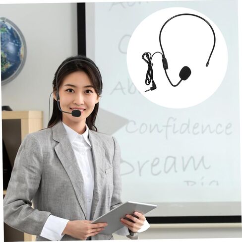 Angoily Microphone Headset Headphone Mic for Flexible Headset Microphone for Speaking Stage Performance in Saudi Arabia