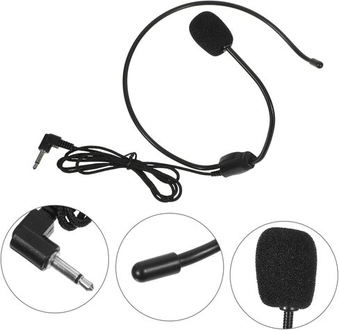 Angoily Microphone Headset Headphone Mic for Flexible Headset Microphone for Speaking Stage Performance in Saudi Arabia