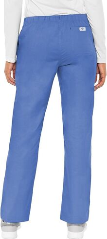 Med Couture Women's Signature Collection Scrub Pant, Royal with Passion Pink, X-Small Tall in Saudi Arabia