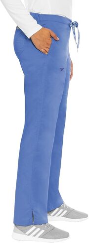 Med Couture Women's Signature Collection Scrub Pant, Royal with Passion Pink, X-Small Tall in Saudi Arabia