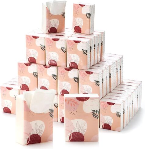 120 Pack Wedding Facial Tissues for Wedding Welcome Bags Happy Tears Tissues Pocket Mini Tissues 4 Ply Tissues Travel Size Wipes 7 Sheets Each Pack for Wedding Guests Party Favors in Saudi Arabia