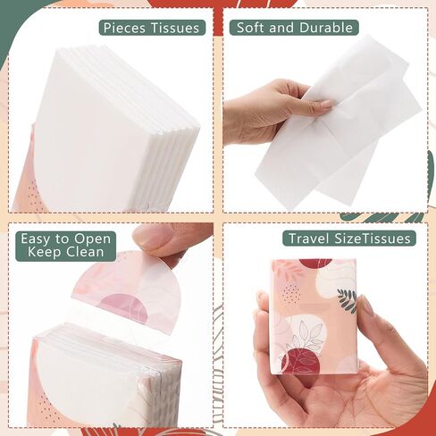 120 Pack Wedding Facial Tissues for Wedding Welcome Bags Happy Tears Tissues Pocket Mini Tissues 4 Ply Tissues Travel Size Wipes 7 Sheets Each Pack for Wedding Guests Party Favors in Saudi Arabia