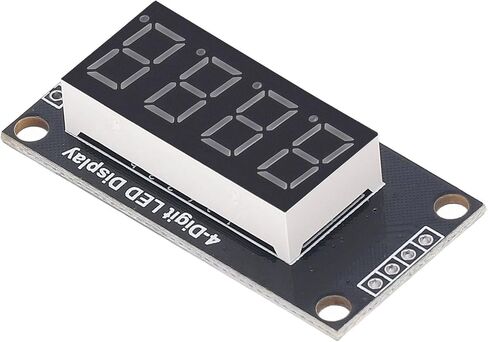4 Sets Digital Tube Display Module with Pin Header, LED 4 Digit 7 Segment 0.36in TM1637 Drive Chip Digital Tube Display Module(Green MRA110E) in Kuwait