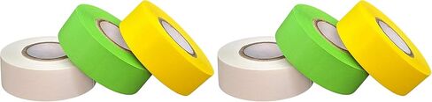 USA Made Lab Labeling Tape Variety Pack, 500" Length x 3/4" Width, 1 Inch Core [3 Rolls of Assorted Colors] in Saudi Arabia