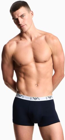 Emporio Armani Men's 3 Pack Bold Monogram Quadshorts in Kuwait