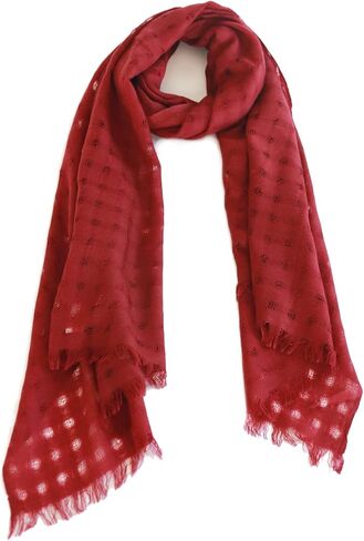 SEECOSY 100% Lambswool Lightweight Stole and Wrap - Ombre and Pattern Large Soft Warm Shawl, Gift for Women and Men in Saudi Arabia