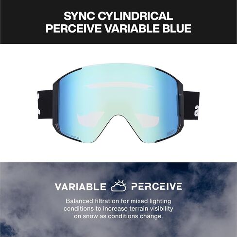 Anon Sync Goggles + Bonus Lens + MFI Face Mask, Frame: Oat, Lens: Perceive Variable Blue in Saudi Arabia