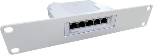 Generic 10-inch 1U Network Rack Mount for Ubiquiti Flex Switch USW-Flex (46W), Rack Mountable (Black) in Kuwait