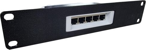 Generic 10-inch 1U Network Rack Mount for Ubiquiti Flex Switch USW-Flex (46W), Rack Mountable (Black) in Kuwait