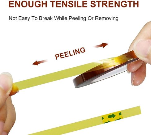 RAMWAY Heat Resistant Tape, 15mm x 300ft, 2 Rolls, Brown Sublimation Transfer Adhesive for Electronics Soldering Circuit Board Protection, Parts for Scinece Technology, Lithiium Battery DIY in Saudi Arabia