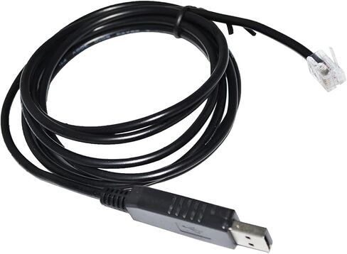 FT232RL USB to RJ12 RJ11 6PIN RS485 Converter Serial Communication Cable for Flow Control MFC to Host PC(5m) in Saudi Arabia