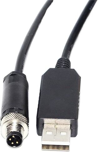 CHIP USB to M8 4-PIN Male RS485 Converter Serial Communication Cable for Linear & Rotary Actuator to PC KABLE(1.8m) in Saudi Arabia