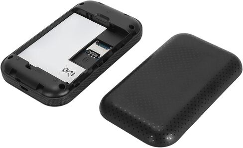 نقطة اتصال متنقلة 3G 4G، أجهزة توجيه الإنترنت بشاشة ملونة مع فتحة بطاقة SIM صغيرة، توصيل ما يصل إلى 10 أجهزة، بطارية 3650 مللي أمبير في الساعة، للهاتف اللوحي والكمبيوتر المحمول (أسود) in Saudi Arabia