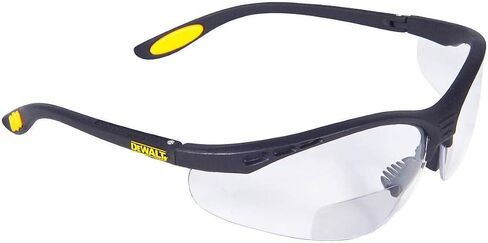 DEWALT DPG59-120C Reinforcer Rx-Bifocal 2.0 Clear Lens High Performance Protective Safety Glasses with Rubber Temples and Protective Eyeglass Sleeve in Saudi Arabia