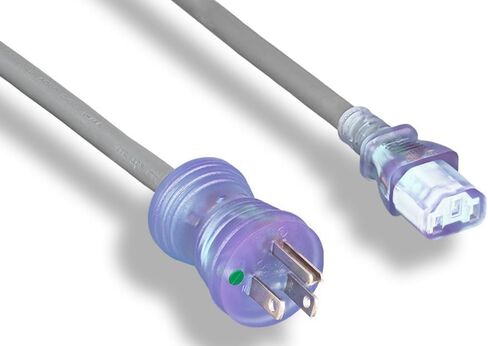 سلك طاقة عالي التحمل من فئة المستشفيات من RiteAV، NEMA 5-15P/C13 14AWG 15A 125V 25FT (درجة عشاق الصوت) in Saudi Arabia