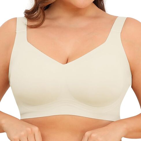 Xcutting Women Wirefree Bras for Women Full Coverage No Underwire Everyday Bras Comfortable Wireless Padded Bras in Saudi Arabia