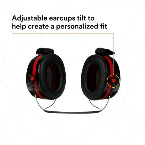 3M H10A Peltor Optime 105 Over the Head Earmuff, Ear Protectors, Hearing Protection, NRR 30 dB,Black, Red in Kuwait