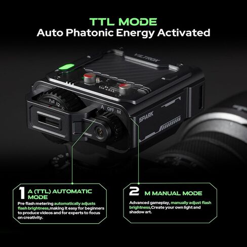 فلاش كاميرا VILTROX Spark Z3 TTL، 650 ومضة كاملة الطاقة 26 وات/ثانية، 1 ثانية إعادة تدوير Speedlite مع 7 مستويات فلاش لكاميرات Fuji Nikon (أخضر، Z3-F) in Saudi Arabia