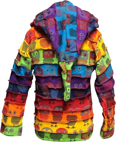 Shopoholic Fashion Children Pixie Colorful Hippie Striped Hoodie Hippy Boho Kids Sweater Jacket in Saudi Arabia