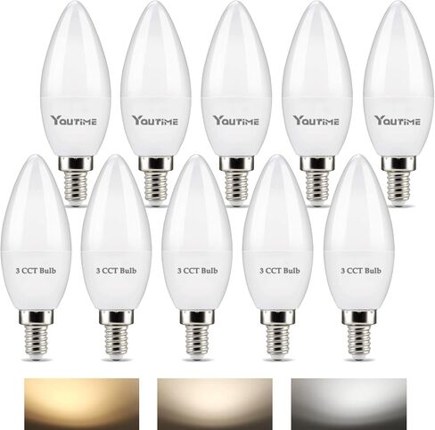 مصابيح Youtime 3 طرق، 3 مصابيح LED 50 100 150 وات مكافئة قياسية A21 6/15/20W، مثالية للإضاءة المنزلية في ضوء النهار 4000K، 500 1600 2200 لومن E26 قاعدة، 4 عبوات in Kuwait