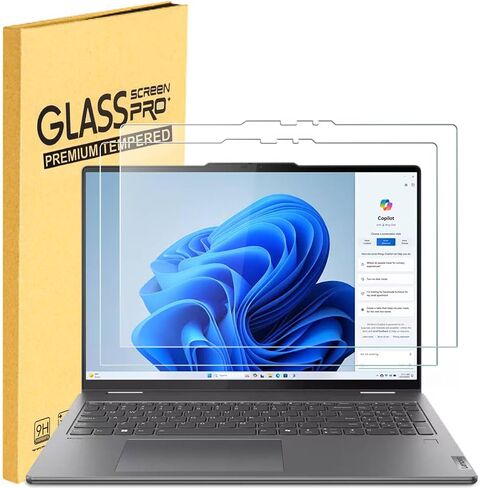 2 Pack Tempered Glass Screen Protector for Lenovo IdeaPad 5/5i 2-in-1 (16″, Gen 10 16AKP10 16IAL10) 16 inch Laptop 9H Scratch Resistant Anti-Shatter Film Anti-Fingerprint in Saudi Arabia