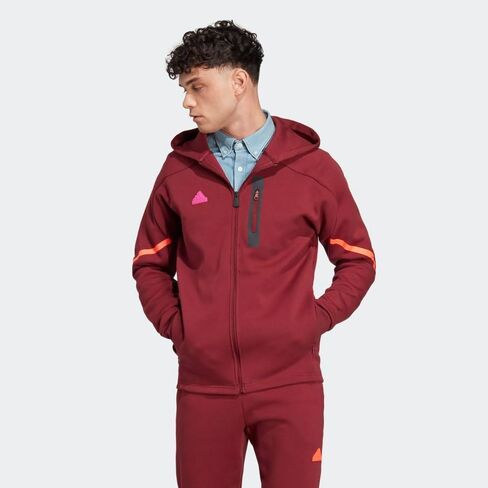 adidas Men's Designed 4 Game Day Fullzip Hoodie, Black, Large in Saudi Arabia