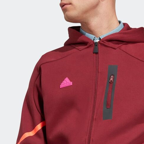 adidas Men's Designed 4 Game Day Fullzip Hoodie, Black, Large in Saudi Arabia