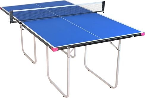 Butterfly Junior Ping Pong Table - 3/4 Size Table Tennis Table - Space Saver Game Table for Game Room - Regulation Height Ping Pong Table - Sturdy Frame - Ships Assembled with Net in Saudi Arabia