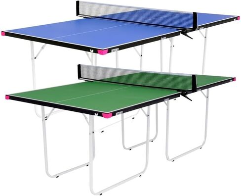 Butterfly Junior Ping Pong Table - 3/4 Size Table Tennis Table - Space Saver Game Table for Game Room - Regulation Height Ping Pong Table - Sturdy Frame - Ships Assembled with Net in Saudi Arabia