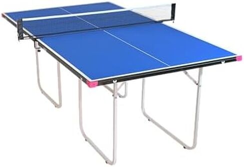 Butterfly Junior Ping Pong Table - 3/4 Size Table Tennis Table - Space Saver Game Table for Game Room - Regulation Height Ping Pong Table - Sturdy Frame - Ships Assembled with Net in Saudi Arabia