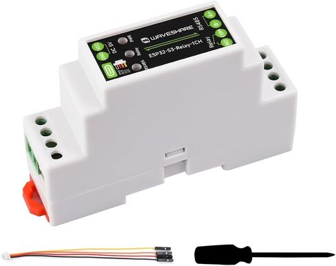 وحدة ترحيل WiFi صناعية 1-Ch ESP32-S3، تدعم التحكم RS485/WIFi/Bluetooth، تصنيف الاتصال للمرحل حتى 10A 250VAC/30VDC، مع دوائر حماية عزل متعددة، حقيبة مثبتة على السكك الحديدية in Saudi Arabia