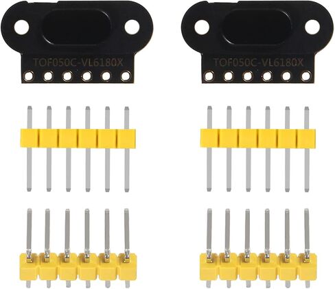 AITRIP 2PCS TOF400C VL53L1X وقت الطيران (ToF) مستشعر مدى الليزر اندلاع 940nm ToF مسافة مكتشف مسافة ليزر صغيرة مستشعر IIC مخرج لـ Ardunio STM32 in Kuwait