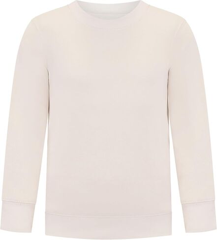 EVERYDAY KIDS Girls’ Fleece Crewneck Sweatshirt; Girl’s Long Sleeve Pullover Shirt - Soft and Breathable Cotton/Poly Blend in Saudi Arabia