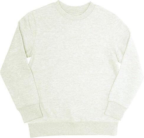 EVERYDAY KIDS Girls’ Fleece Crewneck Sweatshirt; Girl’s Long Sleeve Pullover Shirt - Soft and Breathable Cotton/Poly Blend in Saudi Arabia