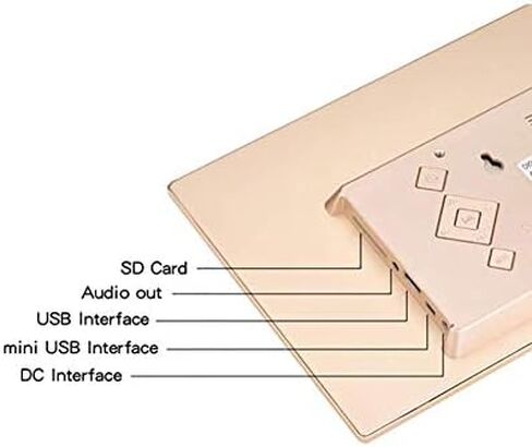 إطار صور رقمي مقاس 10 بوصة - دقة عالية 1024 × 600، يدعم بطاقة USB/SD، مثالي لعيد الميلاد وحفلات الزفاف وأعياد الميلاد. in Saudi Arabia