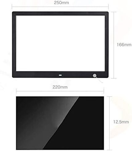 10-inch Black Digital Photo Frame, 1080P high-Definition Wall-Mounted Display, one-Button Operation, Supports SD/TF/USB Flash Drives, Suitable for Commercial Advertising. in Saudi Arabia
