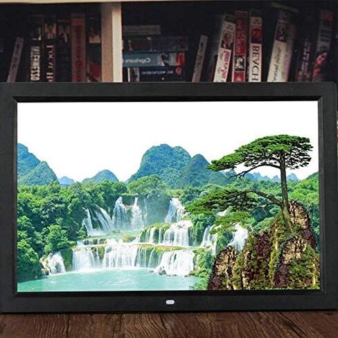 17-inch Digital Photo Frame, Equipped with a 1440x900 high-Definition IPS Screen, Supports 1080P Video, Automatic Rotation, and is Compatible with USB and SD Cards. in Saudi Arabia