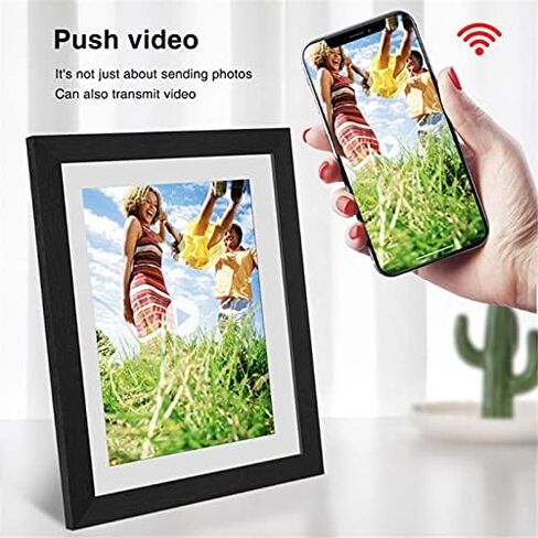 10.1-inch Smart WiFi Digital Photo Frame - 1280x800 IPS Touchscreen, Automatic Rotation, Easy Photo Sharing via App in Saudi Arabia